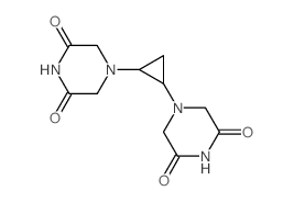 4-[2-(3,5-dioxopiperazin-1-yl)cyclopropyl]piperazine-2,6-dione Structure