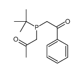 1-[tert-butyl(phenacyl)phosphanyl]propan-2-one Structure