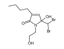 N-(2-hydroxyethyl)-3-butyl-5-dibromomethyl-5-hydroxy-2(5H)pyrrolinone Structure