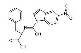 (2S)-2-[(5-nitroindazole-1-carbonyl)amino]-3-phenylpropanoic acid结构式