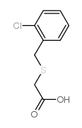Acetic acid, [[ (2-chlorophenyl)methyl]thio]- Structure