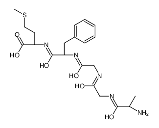 (2S)-2-[[(2S)-2-[[2-[[2-[[(2R)-2-aminopropanoyl]amino]acetyl]amino]acetyl]amino]-3-phenylpropanoyl]amino]-4-methylsulfanylbutanoic acid Structure