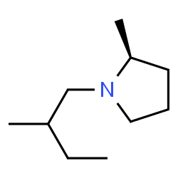 Pyrrolidine, 2-methyl-1-[(2S)-2-methylbutyl]-, (2R)- (9CI) Structure