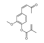 [2-methoxy-4-(3-oxobut-1-enyl)phenyl] 2-methylprop-2-enoate Structure