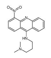 N',N'-dimethyl-N-(4-nitroacridin-9-yl)propane-1,3-diamine结构式