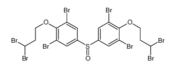 1,3-dibromo-5-[3,5-dibromo-4-(3,3-dibromopropoxy)phenyl]sulfinyl-2-(3,3-dibromopropoxy)benzene结构式