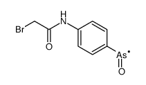 N-(4-arsorosophenyl)-2-bromoacetamide Structure