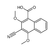 3-cyano-2,4-dimethoxynaphthalene-1-carboxylic acid Structure