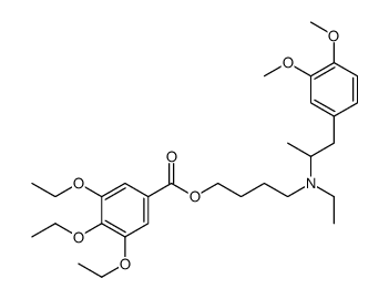 3,4,5-Triethoxybenzoic acid 4-[ethyl[2-(3,4-dimethoxyphenyl)-1-methylethyl]amino]butyl ester structure