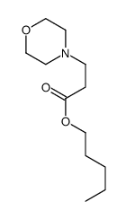 pentyl 3-morpholin-4-ylpropanoate结构式