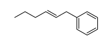 trans-1-Phenylhex-2-ene Structure