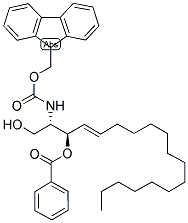 Fmoc-3-苯甲酰基-赤型-神经鞘氨醇结构式