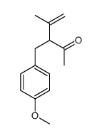 3-[(4-methoxyphenyl)methyl]-4-methylpent-4-en-2-one结构式