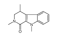 2,4,9-trimethyl-3,4-dihydropyrido[3,4-b]indol-1-one Structure