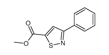 methyl 3-phenyl-1,2-thiazole-5-carboxylate结构式