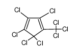 1,2,3,5,5-pentachloro-4-(trichloromethyl)cyclopenta-1,3-diene Structure