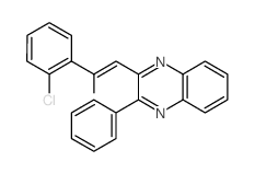 Benzenemethanamine,2-chloro-a-[(3-phenyl-2-quinoxalinyl)methylene]-结构式