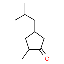 2-Methyl-4-(2-methylpropyl)cyclopentanone Structure