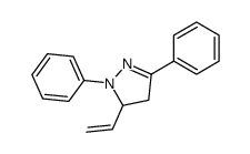 3-ethenyl-2,5-diphenyl-3,4-dihydropyrazole结构式