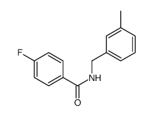 4-Fluoro-N-(3-methylbenzyl)benzamide结构式