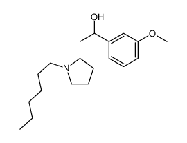 2-(1-hexylpyrrolidin-2-yl)-1-(3-methoxyphenyl)ethanol Structure