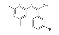 Benzamide, N-(2,6-dimethyl-4-pyrimidinyl)-3-fluoro- (9CI) picture