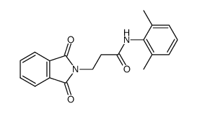 N-(2,6-Dimethyl-phenyl)-3-(1,3-dioxo-1,3-dihydro-isoindol-2-yl)-propionamide结构式