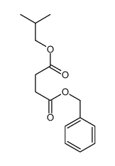 Butanedioic acid 1-(2-methylpropyl)4-(phenylmethyl) ester structure