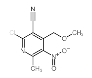 3-Pyridinecarbonitrile,2-chloro-4-(methoxymethyl)-6-methyl-5-nitro- structure