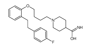 1-[4-[2-[2-(4-fluorophenyl)ethyl]phenoxy]butyl]piperidine-4-carboxamide结构式