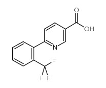 6-(2-(三氟甲基)苯基)烟酸结构式