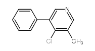 4-氯-3-甲基-5-苯基吡啶结构式