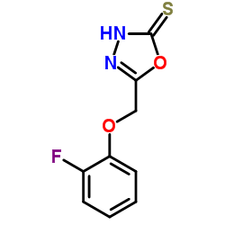 5-[(2-fluorophenoxy)methyl]-1,3,4-oxadiazole-2-thiol结构式