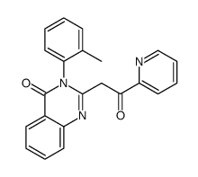 3-(2-methylphenyl)-2-(2-oxo-2-pyridin-2-ylethyl)quinazolin-4-one Structure