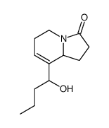 1,5,6,8a-tetrahydro-8-(1-hydroxybutyl)-3(2H)-indolizinone结构式