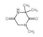 1,3,3-三甲基哌嗪-2,5-二酮结构式