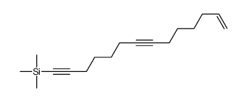 trimethyl(tetradec-13-en-1,7-diynyl)silane Structure