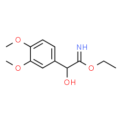 Benzeneethanimidic acid,-alpha--hydroxy-3,4-dimethoxy-,ethyl ester (9CI)结构式