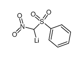 [(phenylsulfonyl)nitromethyl]lithium Structure