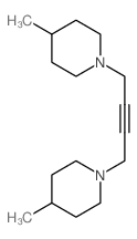 Piperidine,1,1'-(2-butyne-1,4-diyl)bis[4-methyl- structure