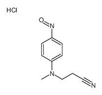 3-(N-methyl-4-nitrosoanilino)propanenitrile,hydrochloride Structure