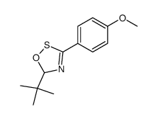 5-(tert-butyl)-3-((p-methoxy)phenyl)-5H-1,2,4-oxathiazole结构式