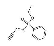 Phenyl-phosphonothioic acid O-ethyl ester S-prop-2-ynyl ester结构式