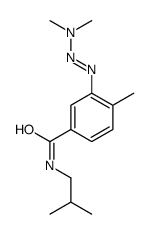 Benzamide, 3-(3,3-dimethyl-1-triazenyl)-4-methyl-N-(2-methylpropyl)- Structure