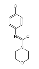 N-(4-chloro-phenyl)-morpholine-4-carboximidoyl chloride结构式