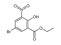 ethyl 5-bromo-2-hydroxy-3-nitrobenzoate Structure