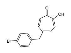 5-(4-bromobenzyl)-2-hydroxycyclohepta-2,4,6-trien-1-one结构式