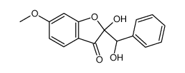 2-hydroxy-6-methoxy-2-(α-hydroxybenzyl)-2H-benzo[b]furan-3-one Structure