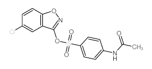 N-[4-(5-chlorobenzo[d]isoxazol-3-yl)oxysulfonylphenyl]acetamide结构式