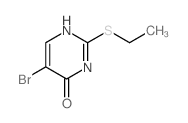 5-bromo-2-ethylsulfanyl-3H-pyrimidin-4-one结构式